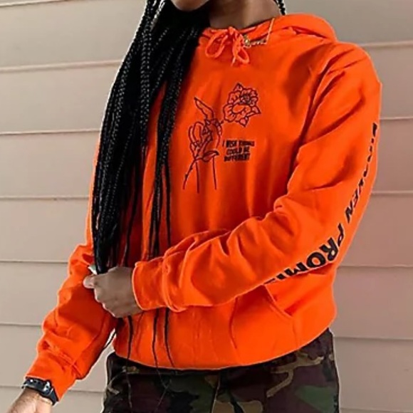 Women’s Broken Promises Could Be Different Orange Hoodie - Picture 14 of 14